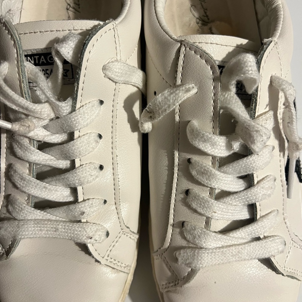 Vintage Havana Carla White Leopard Star Accent Sneakers - Picture 7 of 7
